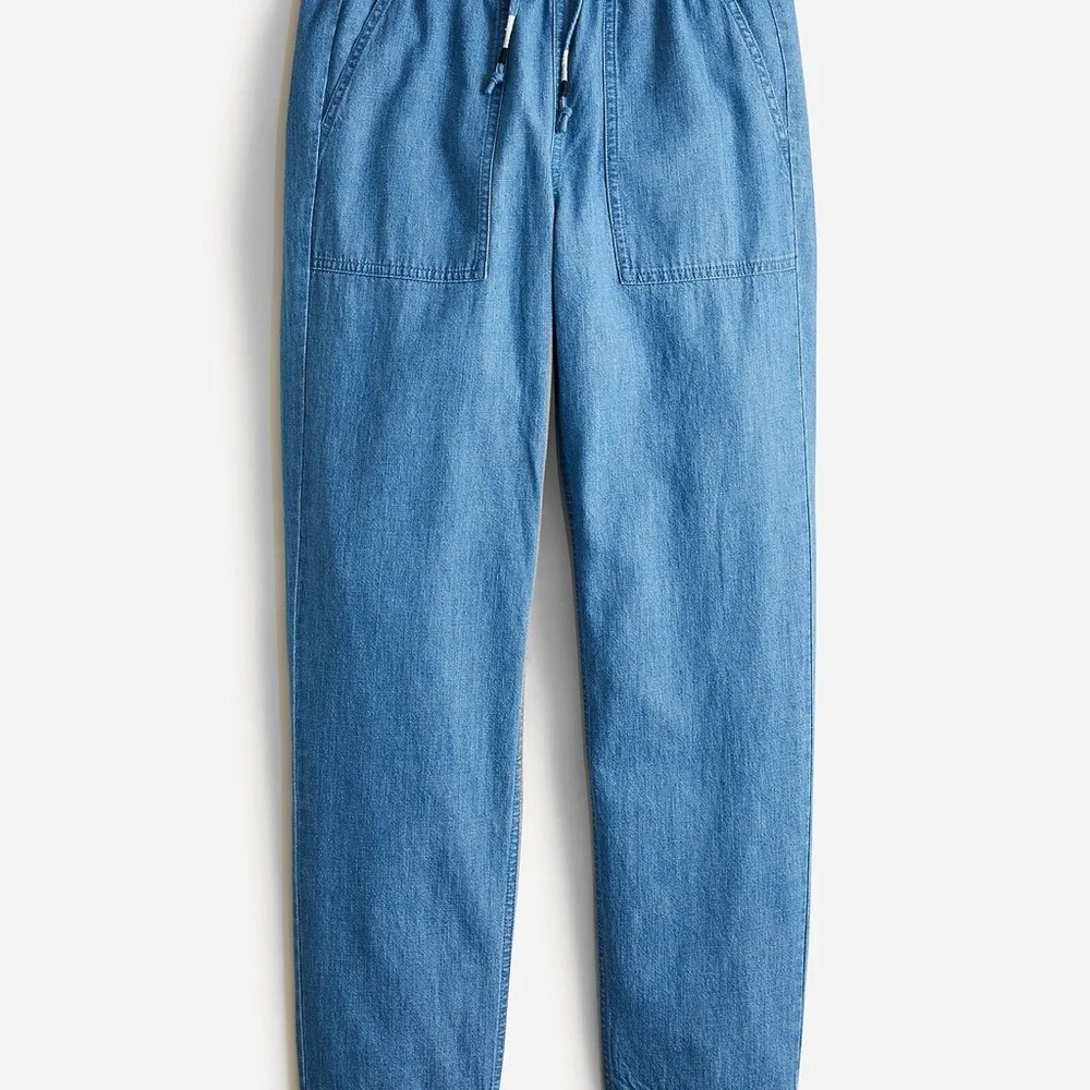 J. Crew Seaside Denim Pants in Chambray Size S